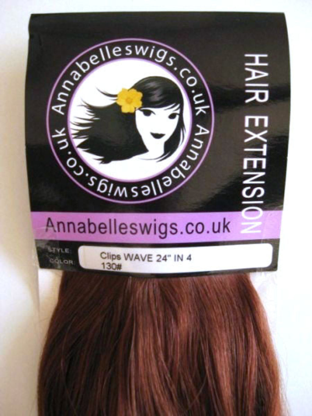 Clip-in hair extensions, 6 piece, full head, 150g  copper 130