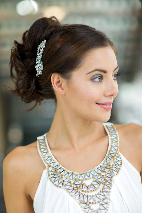 Clip in hairpiece, ponytail, short, flexihair: Leela black 1B